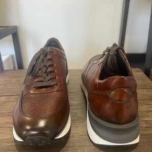 JOHNSTON & MURPHY COLLECTION Men's Briggs Italian Calfskin Jogger Sneakers